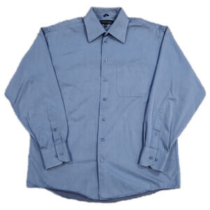 KENNETH Cole New York Blue Design Button-Up Shirt